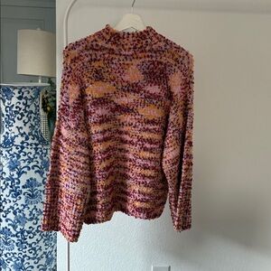 Marc New York Mock Neck Textured Long Sleeve Sweater